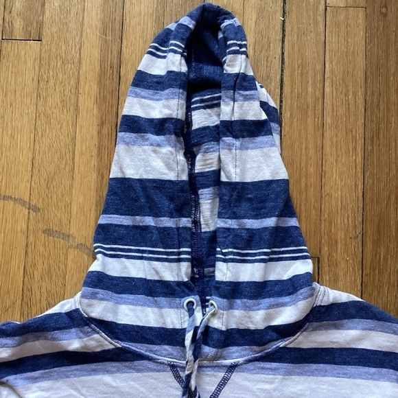 Johnnie-O Men's Size Small Blue Striped Pullover Hoodie,100% Cotton,MINT,10/10 - Picture 2 of 3